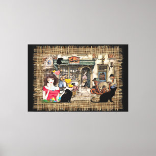 Toile Anton Pieck - Magasin de chimiste