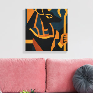 Toile Anubis Art Abstrait Moderne