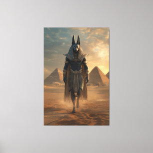 Toile Anubis – Art mural sur la mythologie égyptie