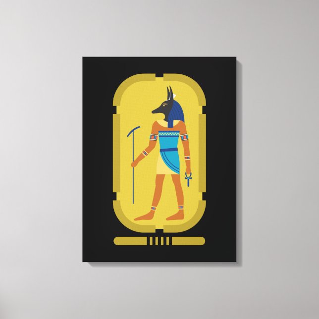 Toile Anubis Le Dieu Égyptien De La Mummification (Recto)