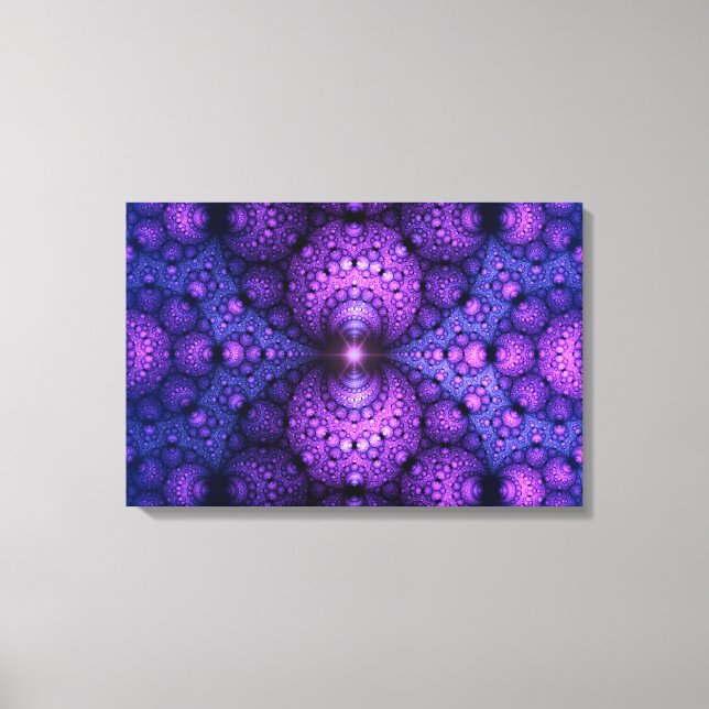 Toile Apophyse fractal - Fusion d'atomes - triptyque (Recto)