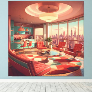Toile Appartement Urbain Futuriste Atomique