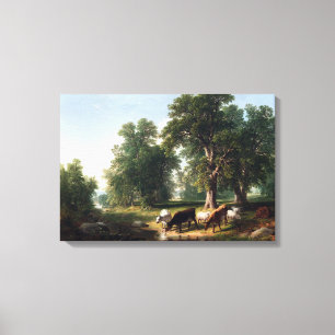 Toile Après-midi Brown d'été de Durand de calcinateur