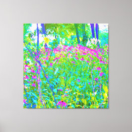 Toile Aqua Blue Impressionistic Garden Paysage