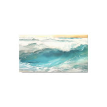 Aqua Réveil Encaustique Peinture Océan numérique