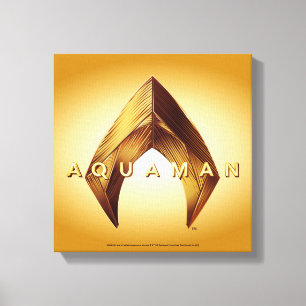 Toile Aquaman   Golden Aquaman Logo