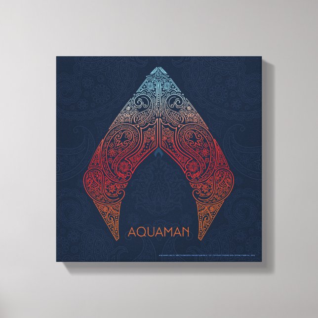 Toile Aquaman | Logo de Paisley Aquaman (Recto)