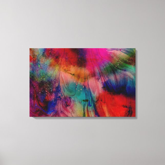 Toile Aquarelle Abstraite (Recto)