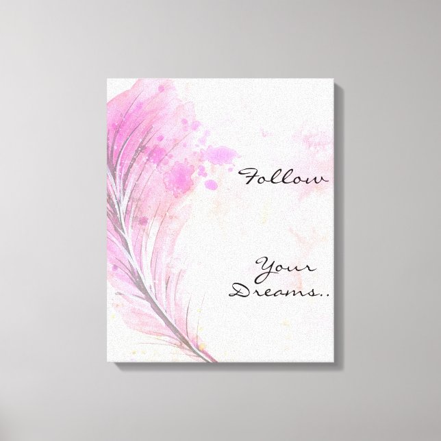 Toile Aquarelle avec plume et devis (Recto)