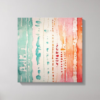 Toile Aquarelle couleur Abstraite
