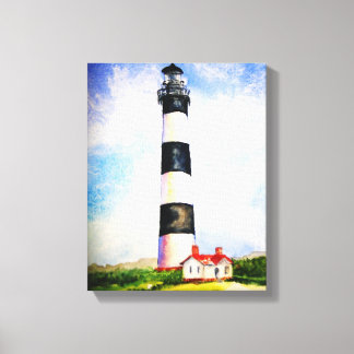 Toile Aquarelle du phare de Bodie par Mary Dunham Walter