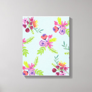 Toile Aquarelle Fleur sauvage Motif Legs Enveloppement P
