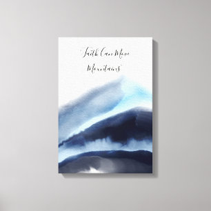 Toile Aquarelle glaciaire Monts Peinture