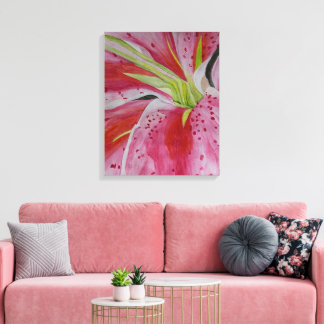 Toile Aquarelle Lily par DaraLyn J McColl, artiste