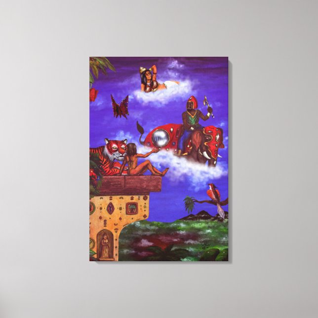 Toile aquarelle moments visionnaires (Recto)