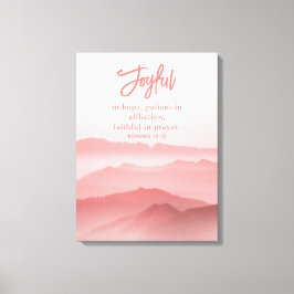 Toile Aquarelle Paysage paisible Bible Verse