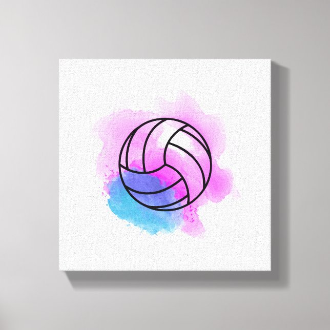 Toile Aquarelle volleyball (Recto)