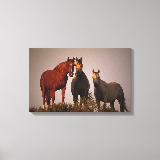 Toile Arabes au coucher du soleil (Recto)