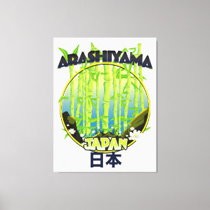 Toile Arashiyama Japon logo voyage