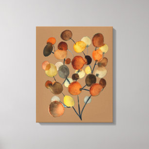 Toile Arbre Abstrait brun d'automne