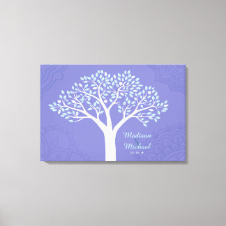 Toile ARBRE AVEC ÉTOILES Mariage juif Panneau d'inscript