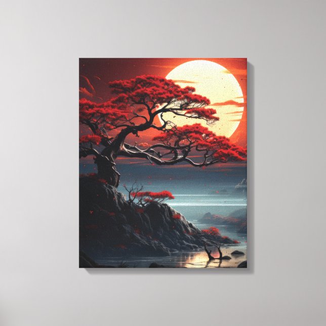 Toile Arbre bonsaï (Recto)