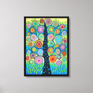 Toile Arbre d'art populaire de Kerri Ambrosino de la vie
