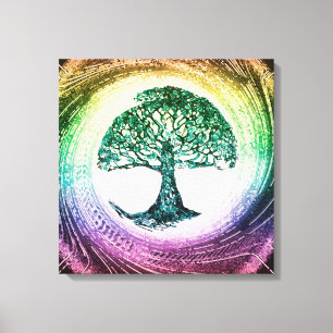 Toile Arbre de calme de la vie en dedans
