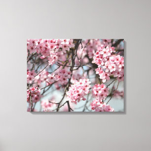 Toile Arbre de fleurs rose cerise