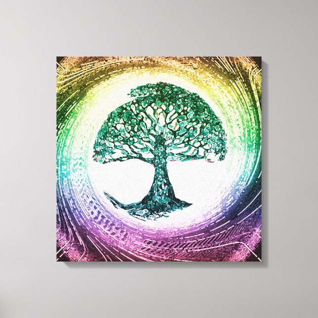 Toile Arbre de la vie calme à l'intérieur (Recto)