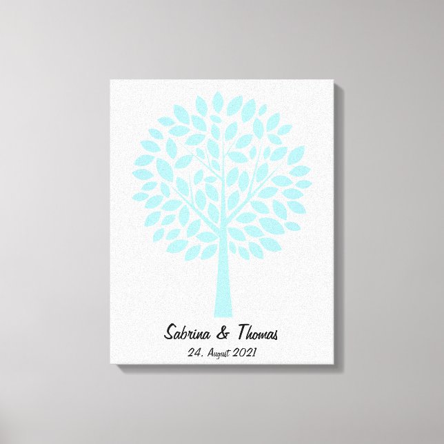 Toile Arbre de mariage, Wedding tree, Livre de mariage (Recto)