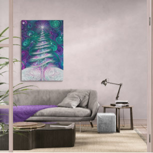Toile Arbre de Noël scintillant