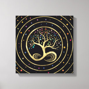 Toile Arbre de vie - Spirale infini