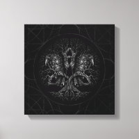 Arbre de vie - Yggdrasil aux corbeaux
