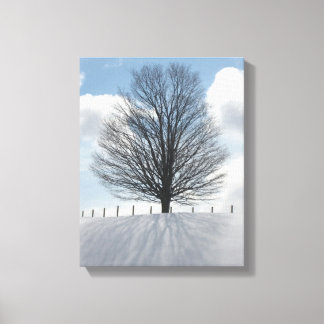 Toile Arbre d'hiver dans le Michigan Photo Canvas Art Im