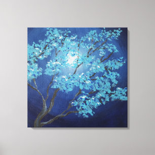 Toile Arbre d'Imaginaire bleu Mariage d'art romantique C