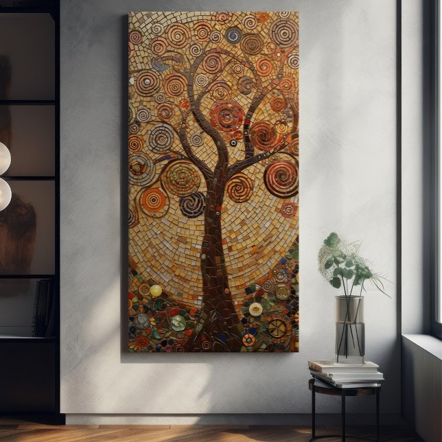 Toile Arbre doré Klimt de vie Art nouveau Abstrait Can (Créateur téléchargé)