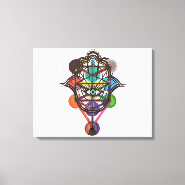 Toile Arbre Kabbaliste de vie (Recto)