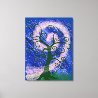 Toile Arbre magique en mouvement