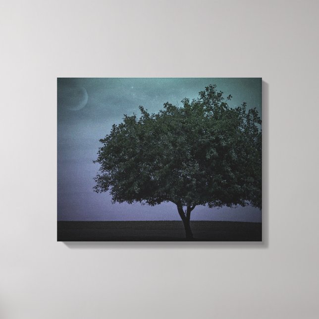 Toile Arbre unique dans un pays (Recto)