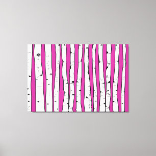 Toile Arbres à bouleau que vous choisissez Couleur Arriè