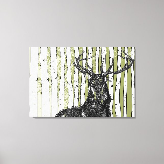 Toile Arbres à bouleau que vous choisissez Couleur Arriè (Recto)