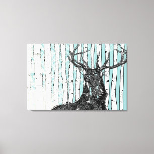 Toile Arbres à bouleau que vous choisissez Couleur Arriè