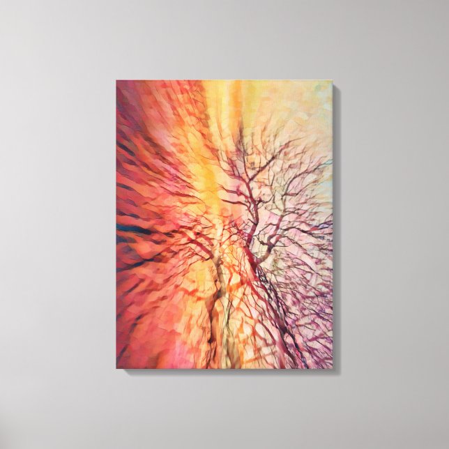 Toile Arbres Abstraits Funky Zoom Photographie Imprimer (Recto)