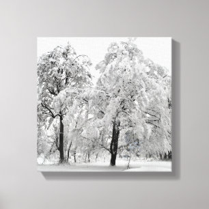 Toile Arbres d'hiver