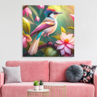 Toile Arc en arc-en-ciel Jay Imaginaire Bird