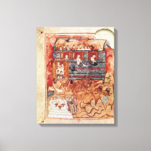Toile Arche de N.A.L 2334 fol.10v Noé, de 'De Tours Pent