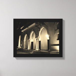 Toile Arches du palais de Murabba la nuit