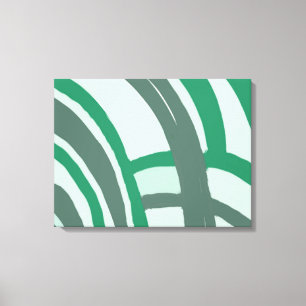 Toile Arches en vert et gris