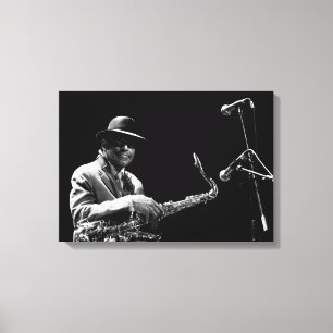 Toile Archie Shepp 1 par P. Baud Banlieues Bleues 2010 C
